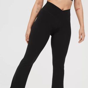 OFFLINE By Aerie Real Me High Waisted Crossover Flare Legging--Medium SHORT